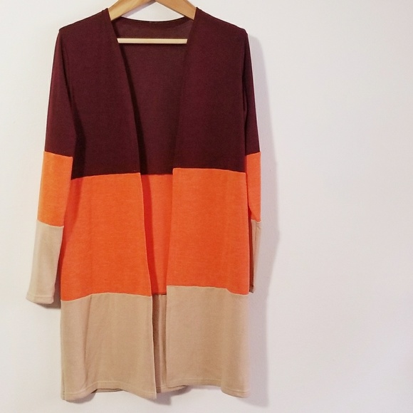 Knit Colorblock Cardigan - Picture 7 of 8